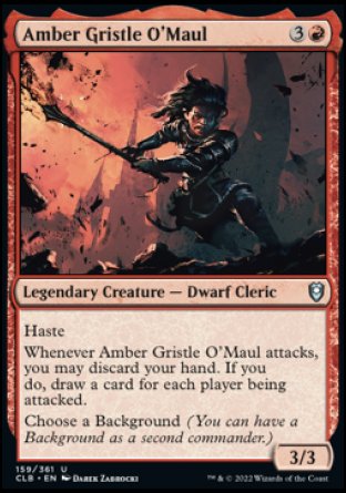 Amber Gristle O'Maul [Commander Legends: Battle for Baldur's Gate] | Mega City Incorporated