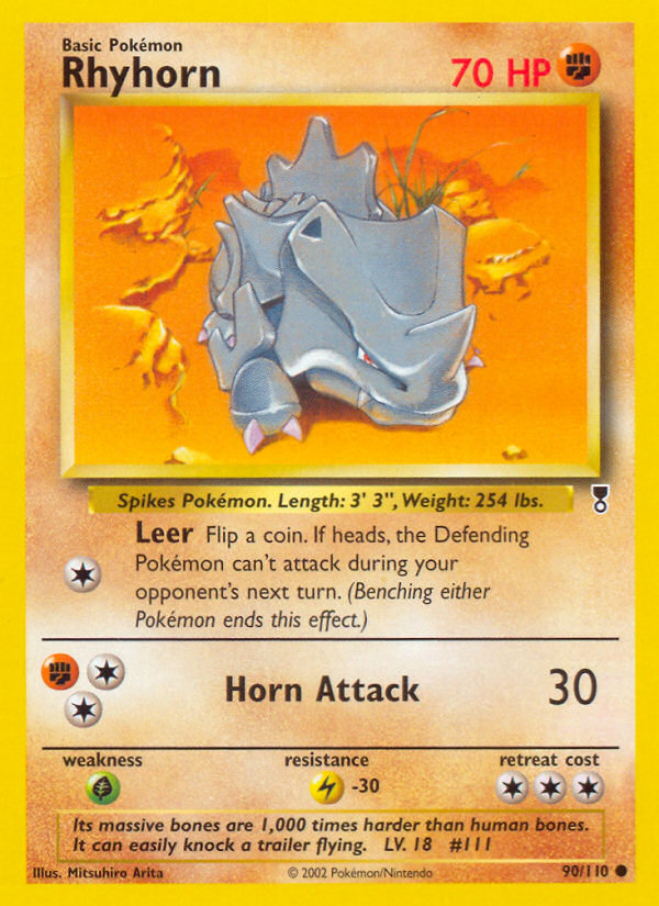 Rhyhorn (90/110) [Legendary Collection] | Mega City Incorporated