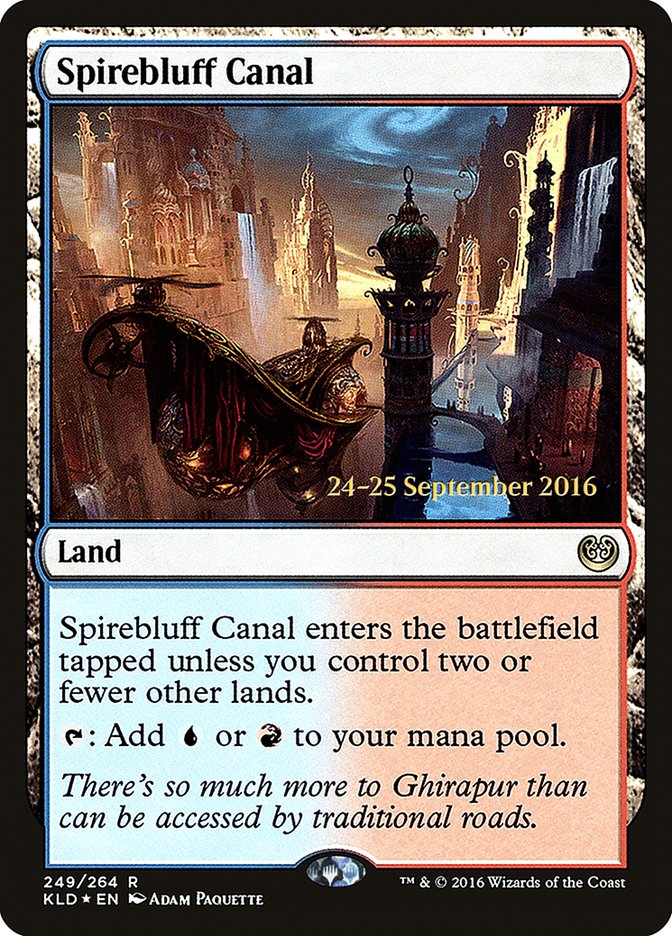 Spirebluff Canal  [Kaladesh Prerelease Promos] | Mega City Incorporated