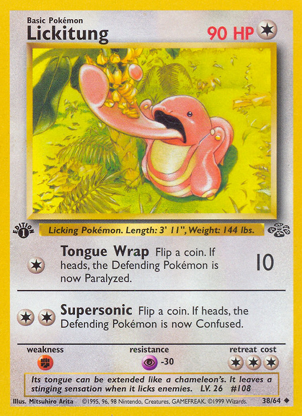 Lickitung (38/64) [Jungle 1st Edition] | Mega City Incorporated