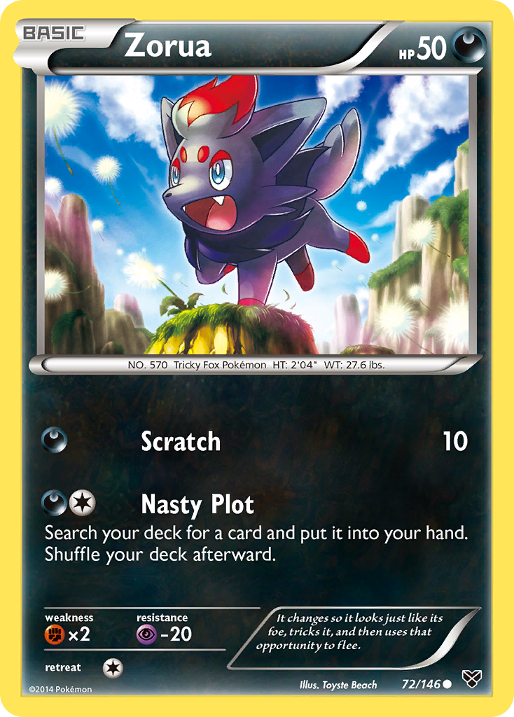 Zorua (72/146) [XY: Base Set] | Mega City Incorporated