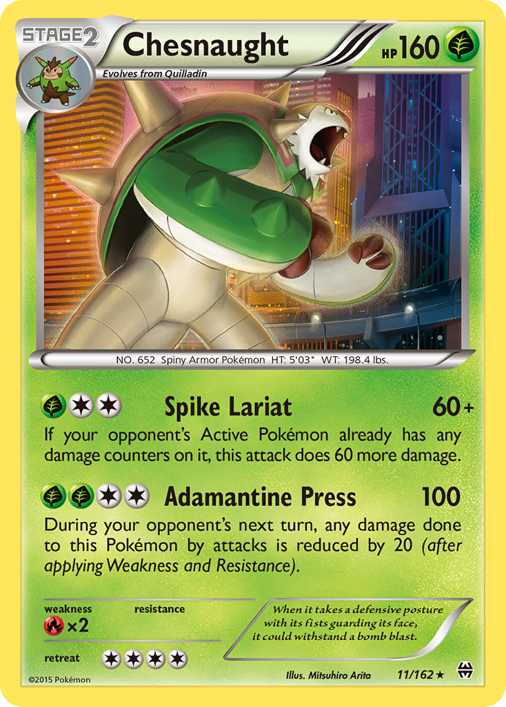 Chesnaught (11/162) [XY: BREAKthrough] | Mega City Incorporated