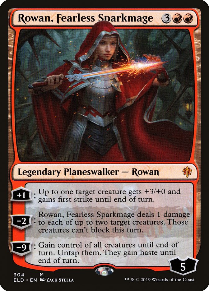 Rowan, Fearless Sparkmage [Throne of Eldraine] | Mega City Incorporated