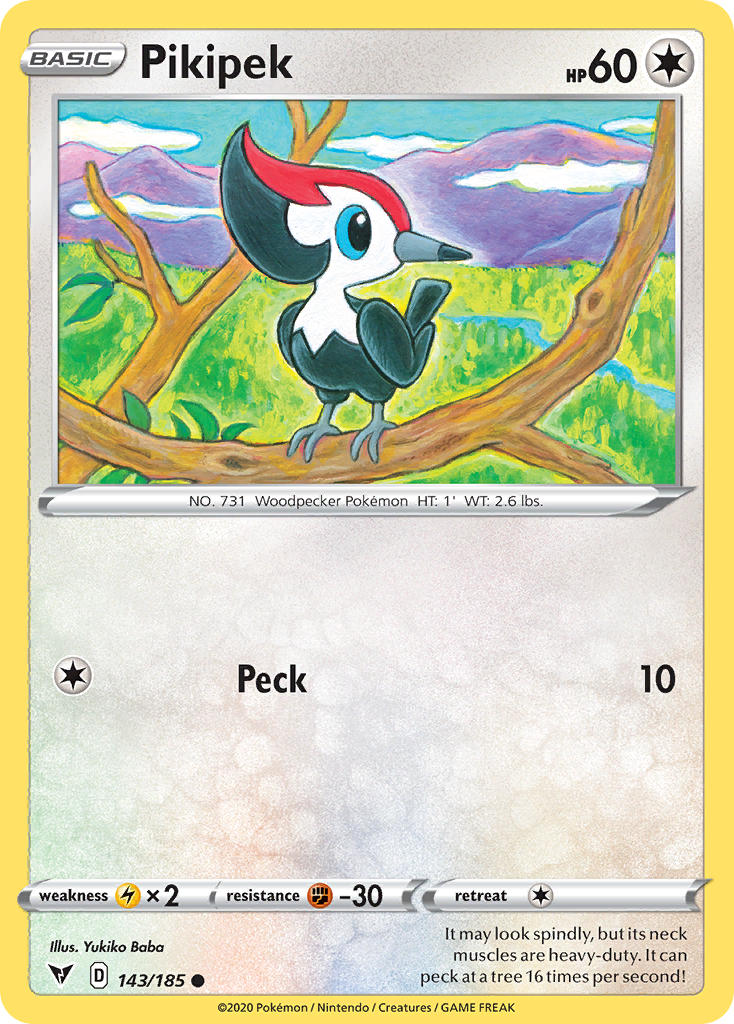 Pikipek (143/185) [Sword & Shield: Vivid Voltage] | Mega City Incorporated