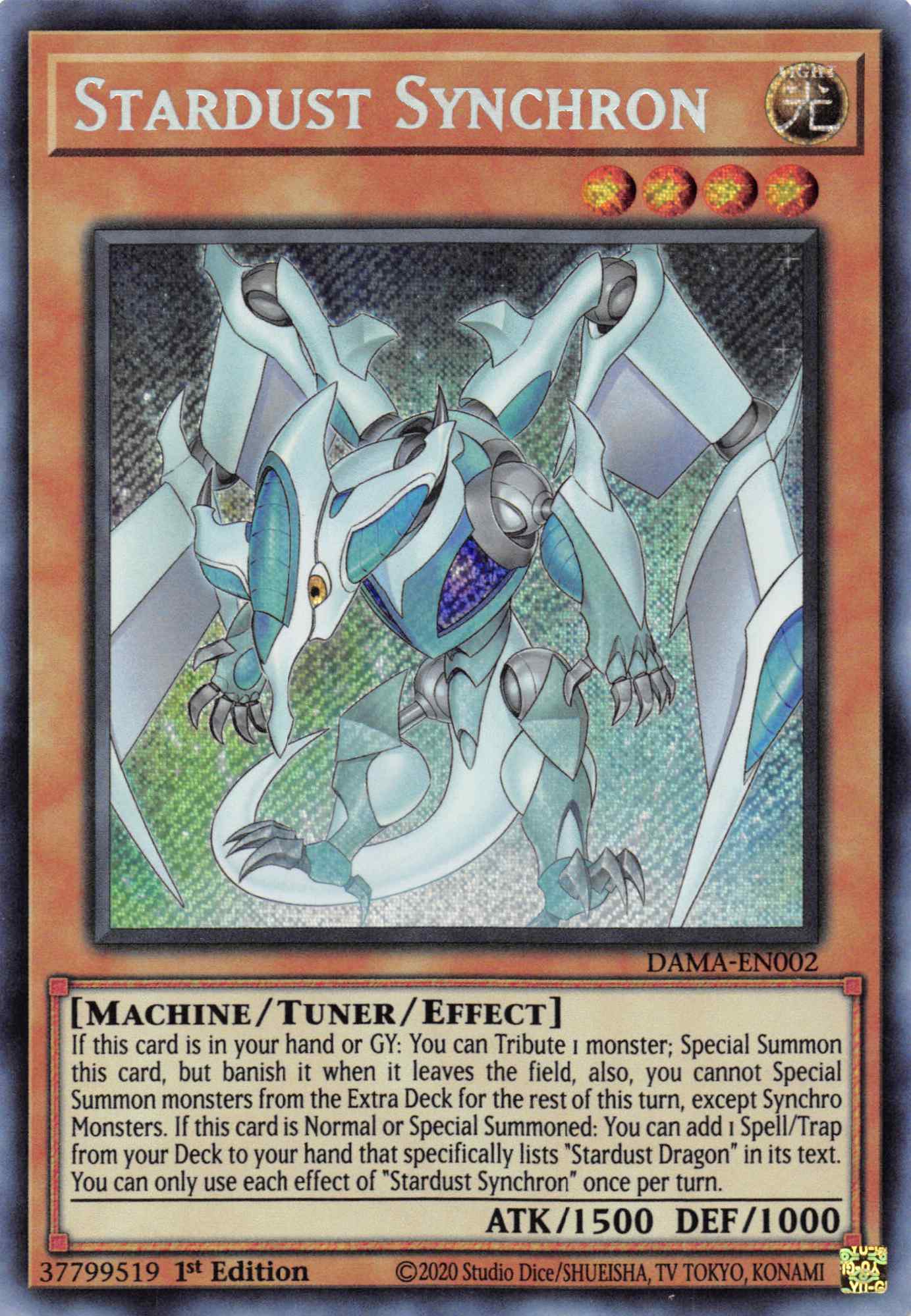 Stardust Synchron [DAMA-EN002] Secret Rare | Mega City Incorporated