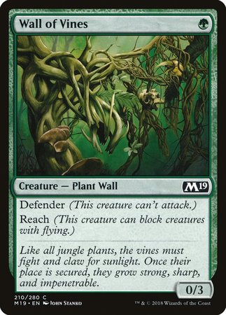 Wall of Vines [Core Set 2019] | Mega City Incorporated