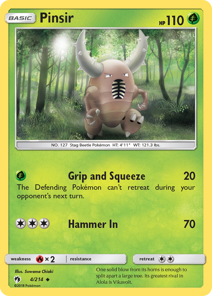 Pinsir (4/214) [Sun & Moon: Lost Thunder] | Mega City Incorporated