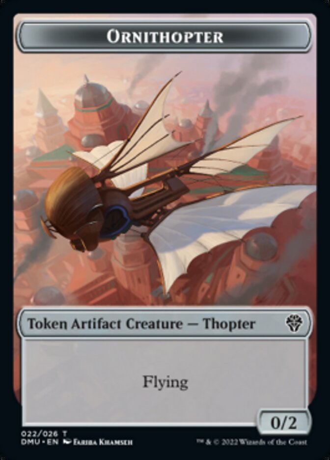 Phyrexian // Ornithopter Double-sided Token [Dominaria United Tokens] | Mega City Incorporated