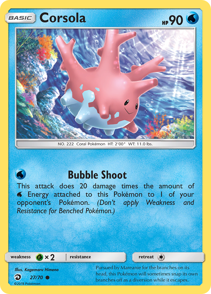 Corsola (27/70) [Sun & Moon: Dragon Majesty] | Mega City Incorporated