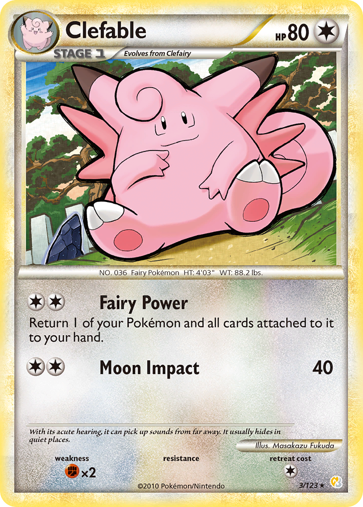 Clefable (3/123) [HeartGold & SoulSilver: Base Set] | Mega City Incorporated