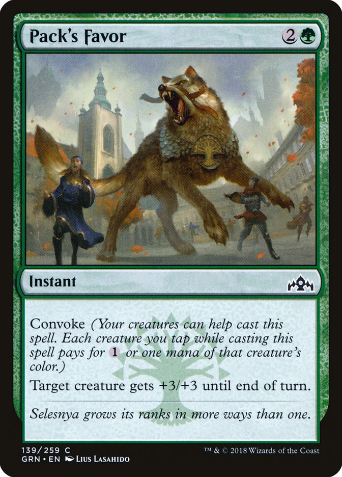 Pack's Favor [Guilds of Ravnica] | Mega City Incorporated