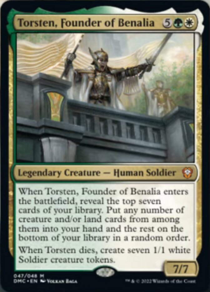 Torsten, Founder of Benalia [Dominaria United Commander] | Mega City Incorporated