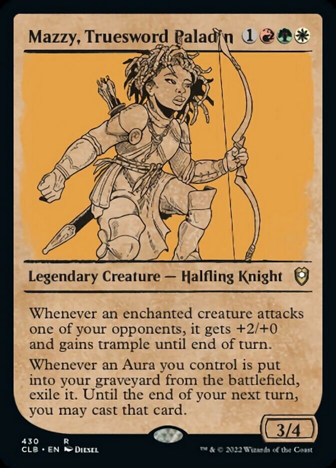 Mazzy, Truesword Paladin (Showcase) [Commander Legends: Battle for Baldur's Gate] | Mega City Incorporated