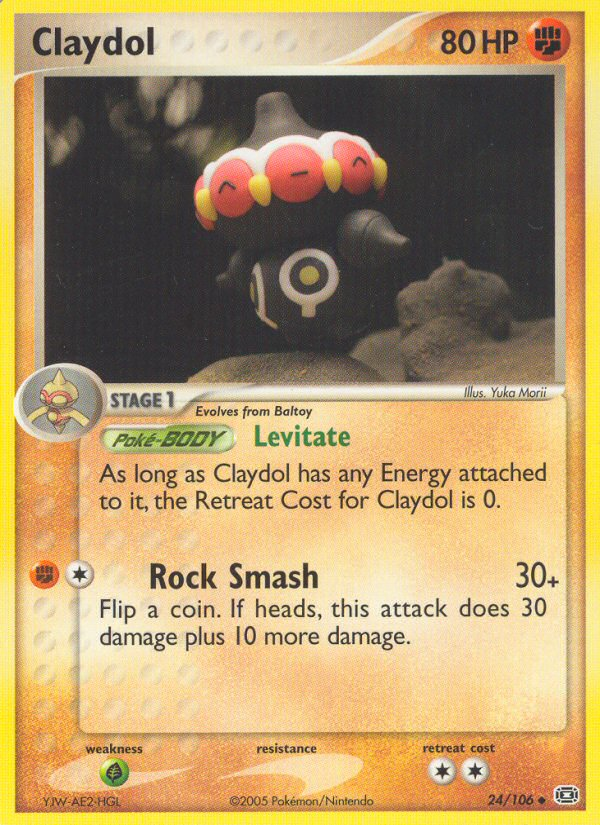 Claydol (24/106) [EX: Emerald] | Mega City Incorporated