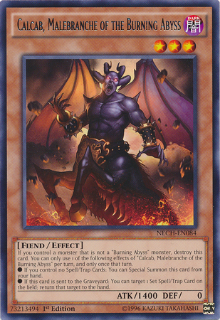Calcab, Malebranche of the Burning Abyss [NECH-EN084] Rare | Mega City Incorporated