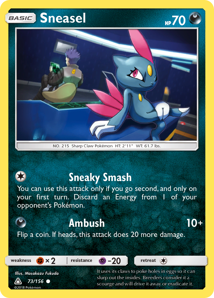 Sneasel (73/156) [Sun & Moon: Ultra Prism] | Mega City Incorporated