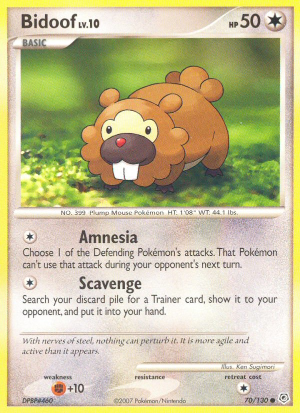 Bidoof (70/130) [Diamond & Pearl: Base Set] | Mega City Incorporated