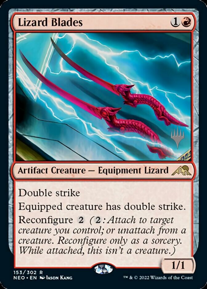 Lizard Blades (Promo Pack) [Kamigawa: Neon Dynasty Promos] | Mega City Incorporated