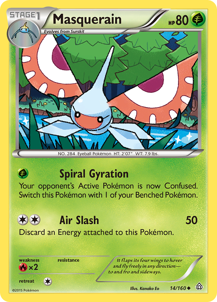 Masquerain (14/160) [XY: Primal Clash] | Mega City Incorporated