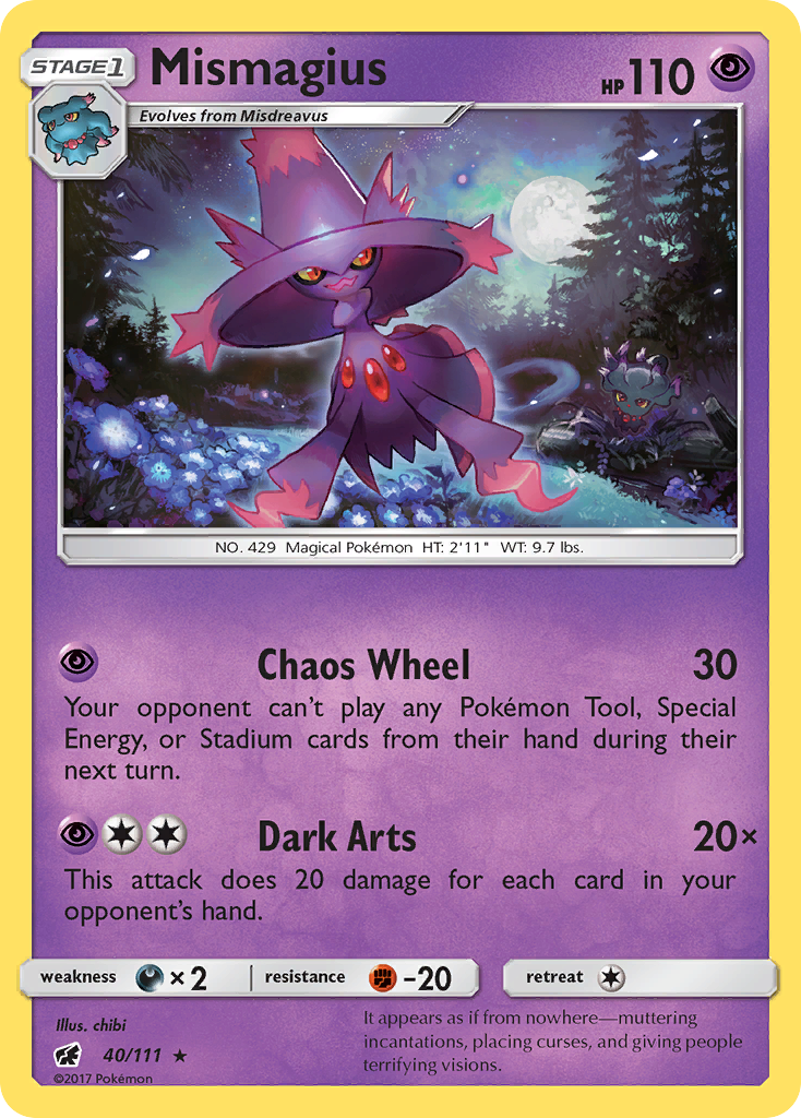 Mismagius (40/111) [Sun & Moon: Crimson Invasion] | Mega City Incorporated