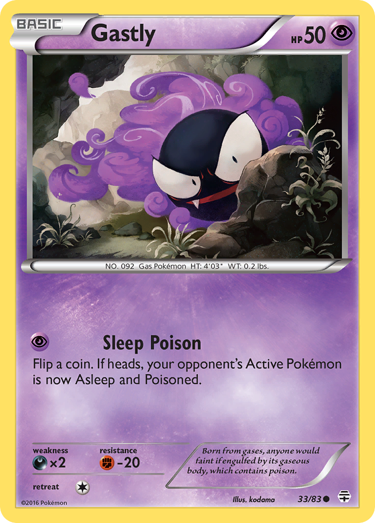 Gastly (33/83) [XY: Generations] | Mega City Incorporated