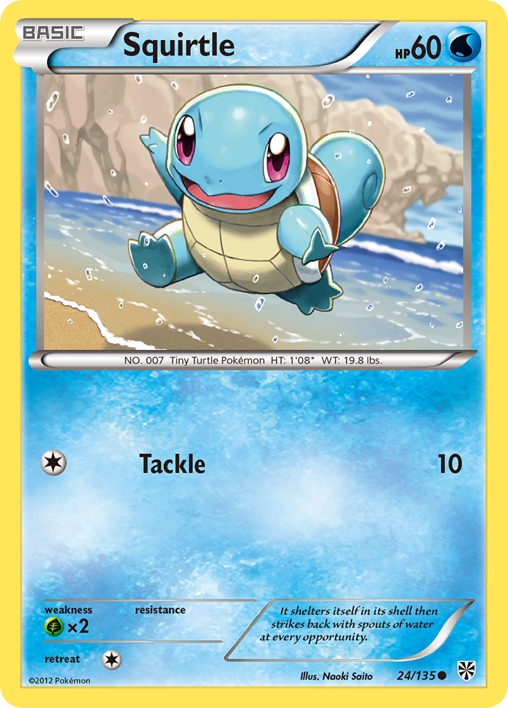 Squirtle (24/135) [Black & White: Plasma Storm] | Mega City Incorporated