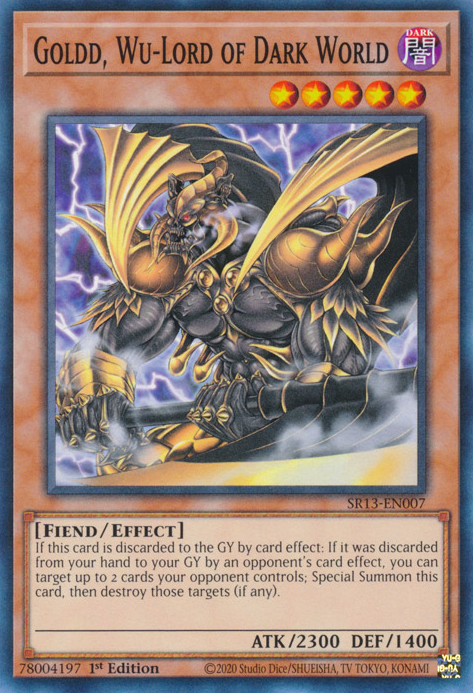 Goldd, Wu-Lord of Dark World [SR13-EN007] Common | Mega City Incorporated