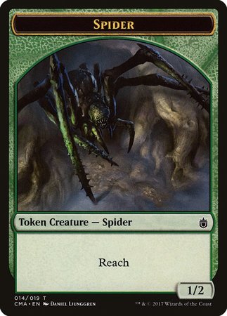 Spider Token (014) [Commander Anthology Tokens] | Mega City Incorporated