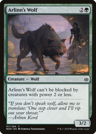 Arlinn's Wolf [War of the Spark] | Mega City Incorporated