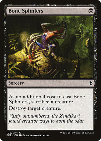 Bone Splinters [Battle for Zendikar] | Mega City Incorporated