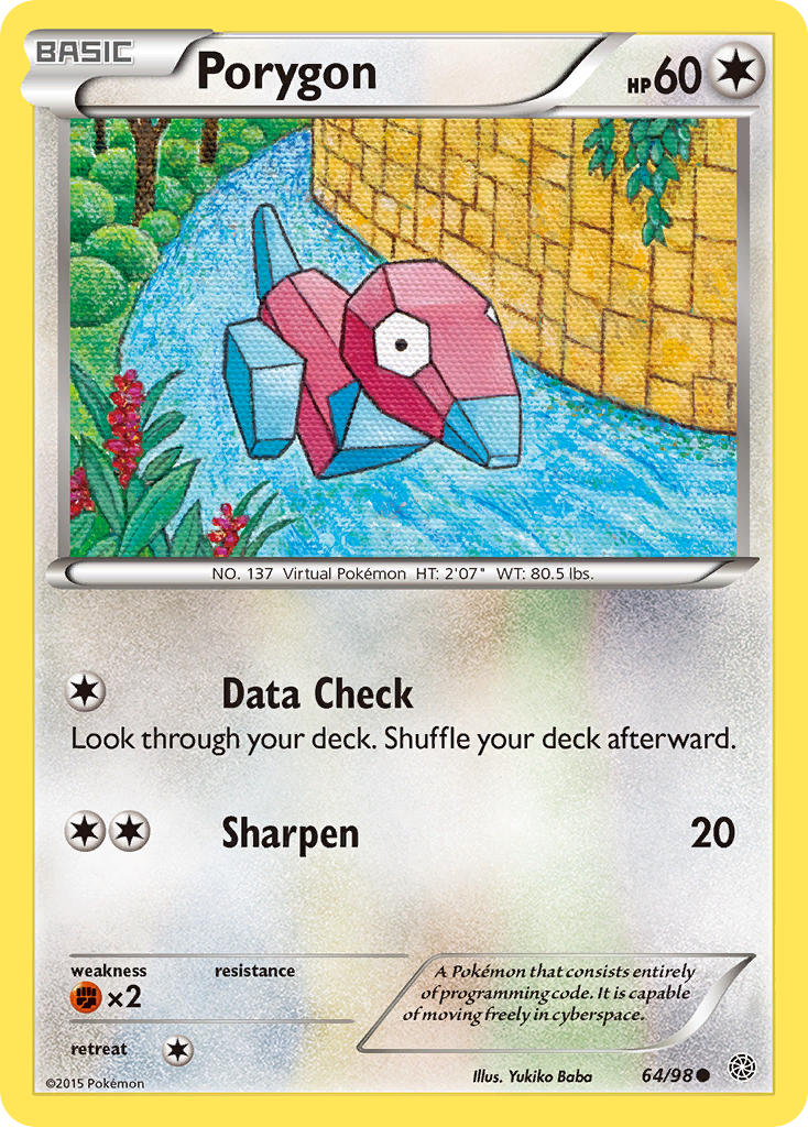 Porygon (64/98) [XY: Ancient Origins] | Mega City Incorporated