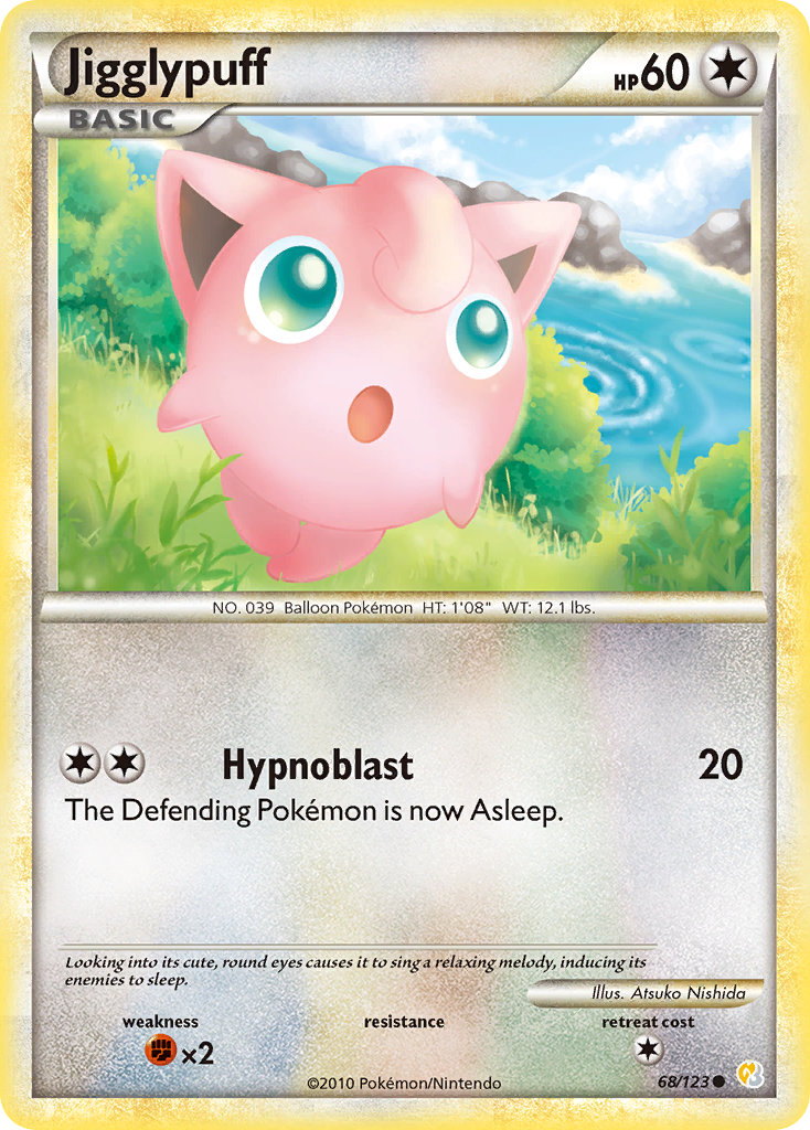 Jigglypuff (68/123) [HeartGold & SoulSilver: Base Set] | Mega City Incorporated