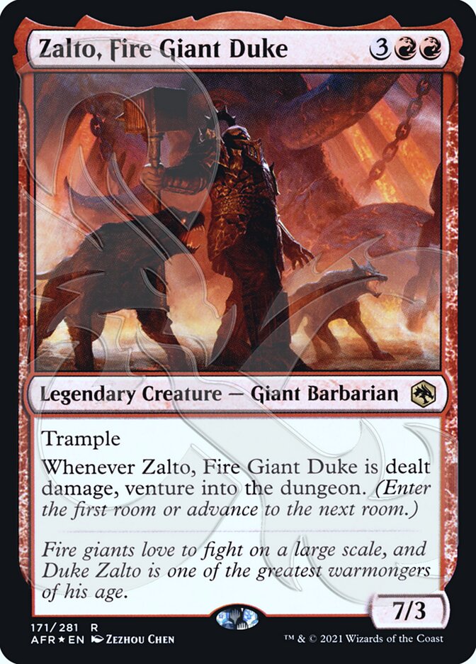 Zalto, Fire Giant Duke (Ampersand Promo) [Dungeons & Dragons: Adventures in the Forgotten Realms Promos] | Mega City Incorporated