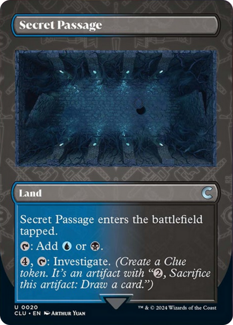 Secret Passage (Borderless) [Ravnica: Clue Edition] | Mega City Incorporated