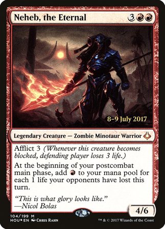 Neheb, the Eternal [Hour of Devastation Promos] | Mega City Incorporated