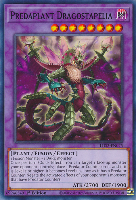 Predaplant Dragostapelia [LDS3-EN075] Common | Mega City Incorporated