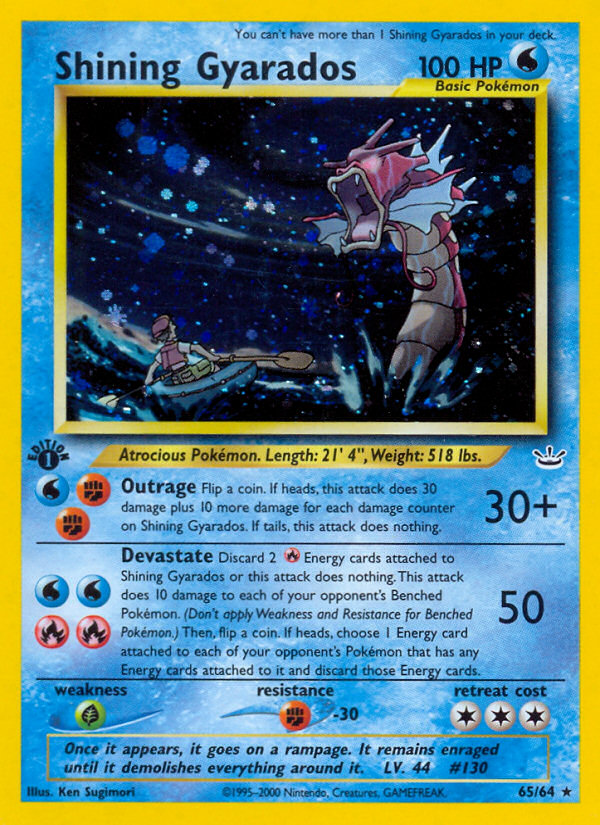 Shining Gyarados (65/64) [Neo Revelation 1st Edition] | Mega City Incorporated