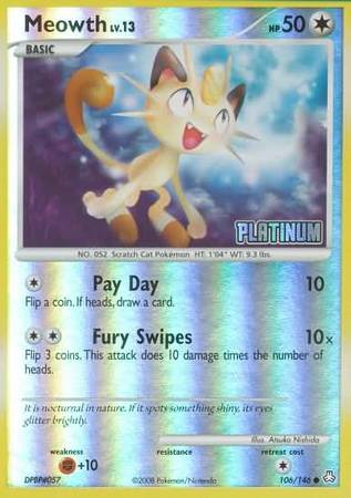 Meowth (106/146) [Burger King Promos: 2009 Collection] | Mega City Incorporated