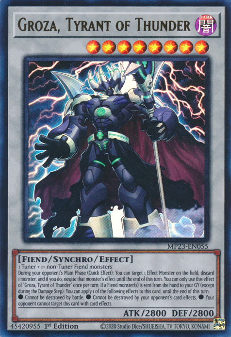 Groza, Tyrant of Thunder [MP23-EN055] Ultra Rare | Mega City Incorporated