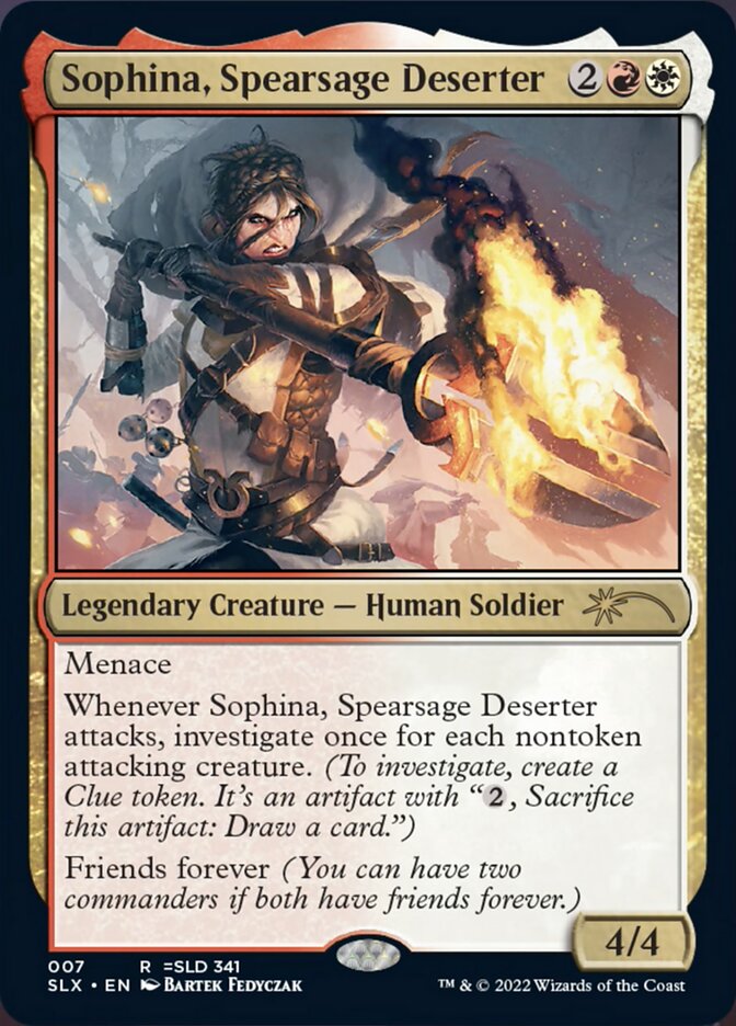 Sophina, Spearsage Deserter [Secret Lair: Universes Within] | Mega City Incorporated