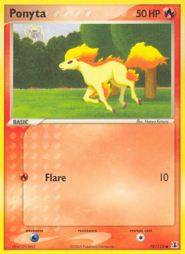 Ponyta (78/113) [EX: Delta Species] | Mega City Incorporated