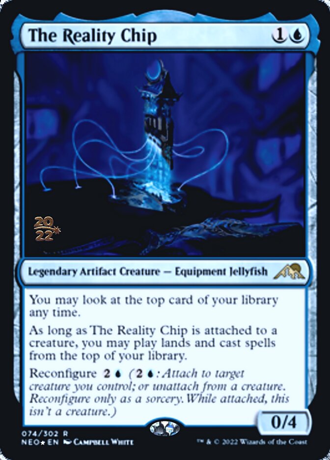 The Reality Chip [Kamigawa: Neon Dynasty Prerelease Promos] | Mega City Incorporated