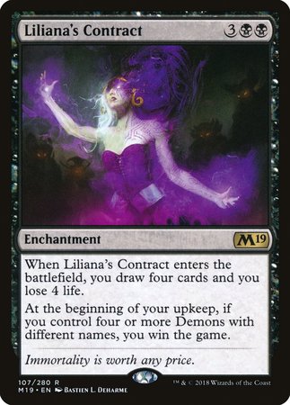 Liliana's Contract [Core Set 2019] | Mega City Incorporated