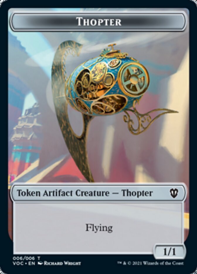 Spirit (003) // Thopter Double-sided Token [Innistrad: Crimson Vow Commander Tokens] | Mega City Incorporated