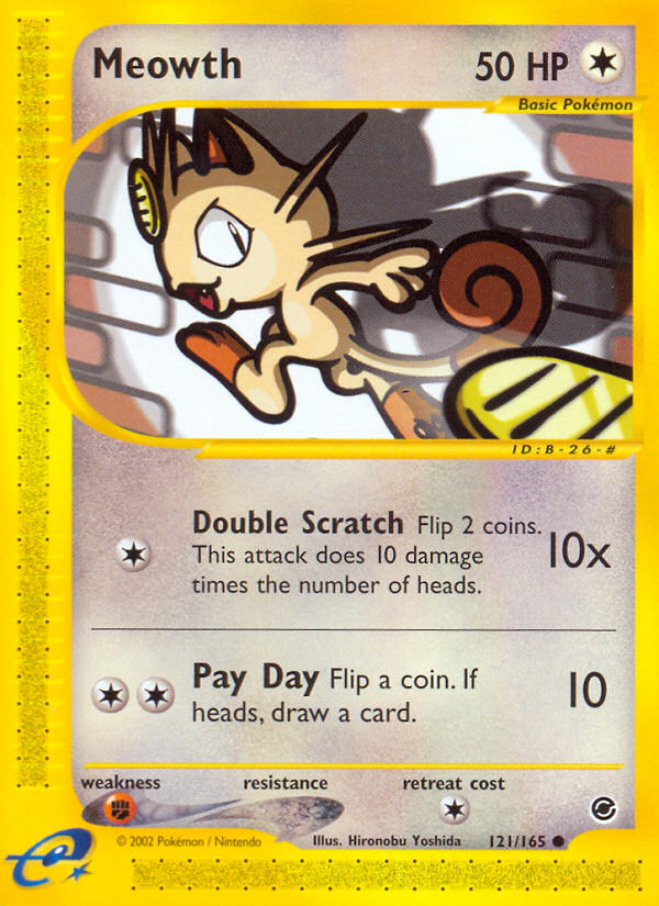 Meowth (121/165) [Expedition: Base Set] | Mega City Incorporated