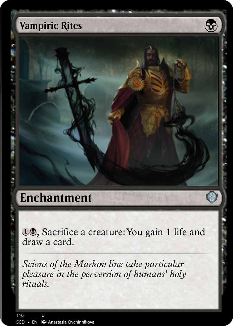 Vampiric Rites [Starter Commander Decks] | Mega City Incorporated