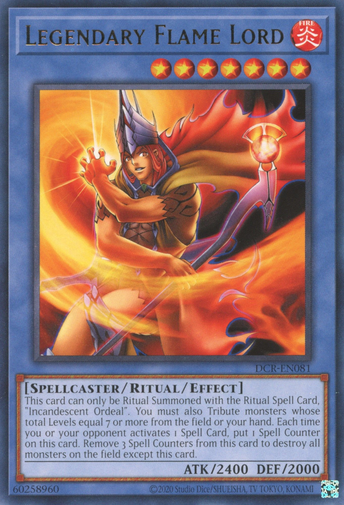 Legendary Flame Lord [DCR-EN081] Rare | Mega City Incorporated