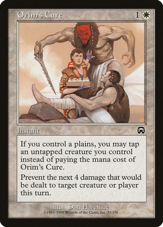 Orim's Cure [Mercadian Masques] | Mega City Incorporated