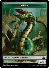 Goblin (0008) // Wurm Double-Sided Token [Ravnica Remastered Tokens] | Mega City Incorporated