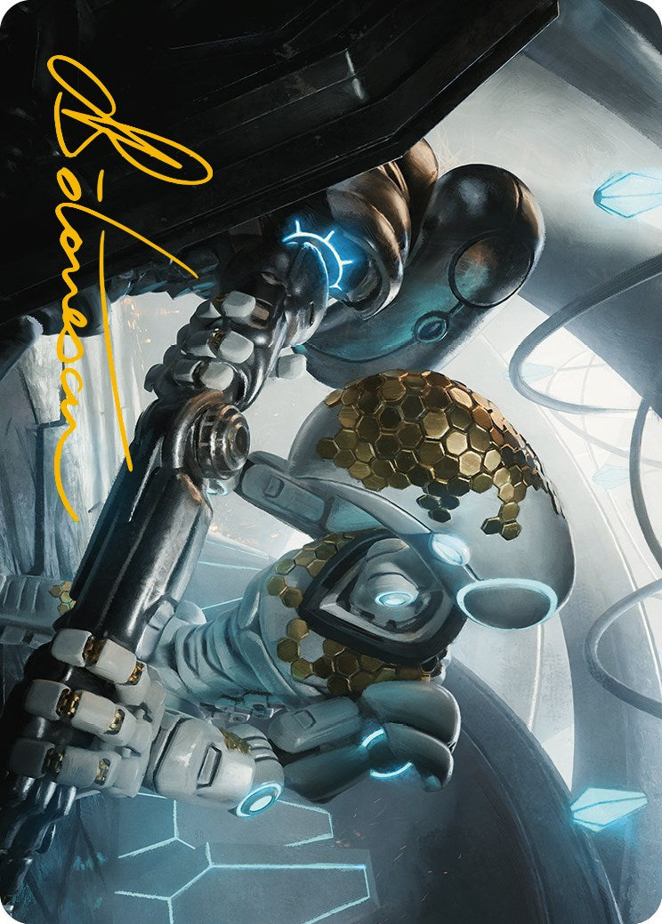Myr Kinsmith Art Card (Gold-Stamped Signature) [Phyrexia: All Will Be One Art Series] | Mega City Incorporated